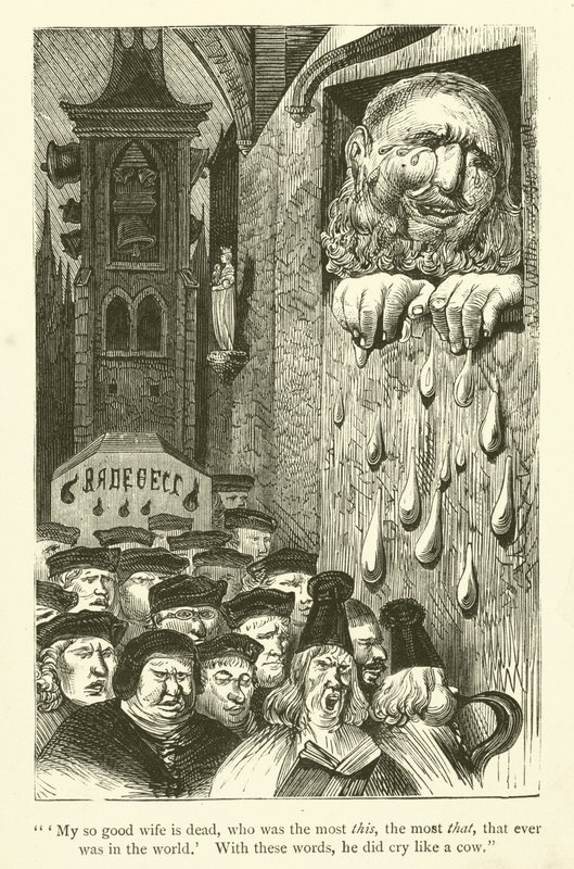 Illustration pour les œuvres de Rabelais - Gustave after Dore