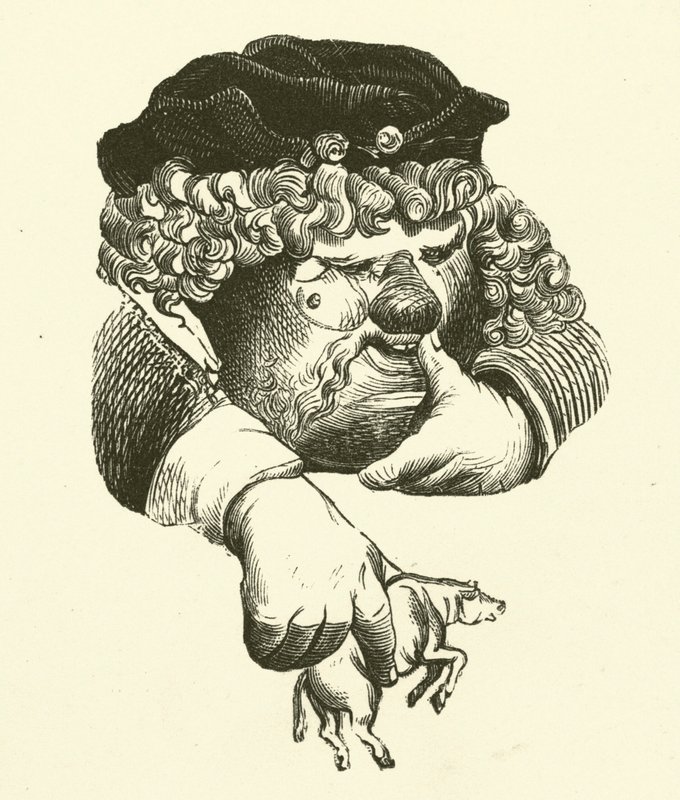 Illustration pour les œuvres de Rabelais - Gustave after Dore