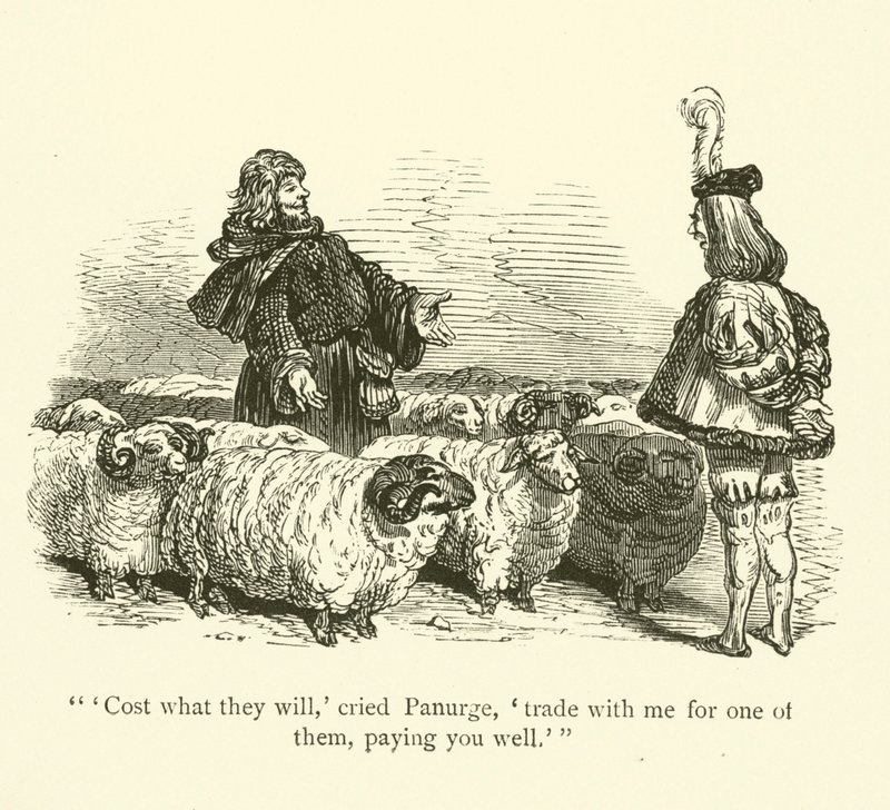 Illustration pour les œuvres de Rabelais - Gustave after Dore