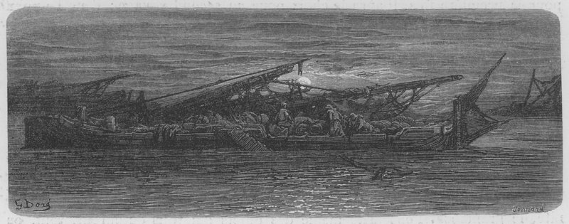Le Soir sur la Tamise, Environs de Londres - Gustave after Dore
