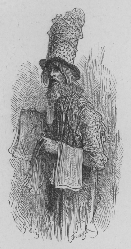 Marchand de papier pour prendre les mouches - Gustave after Dore