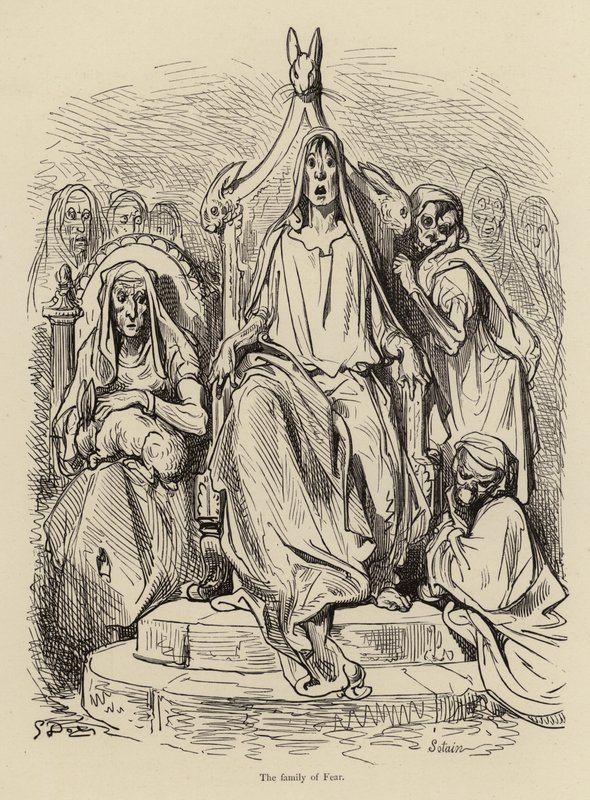 La famille de la Peur - Gustave after Dore