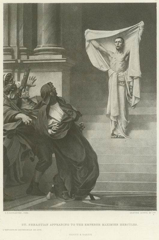 Saint Sébastien apparaissant à l
