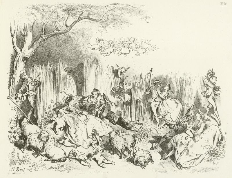 Une pastorale sous Louis XV - Gustave Dore
