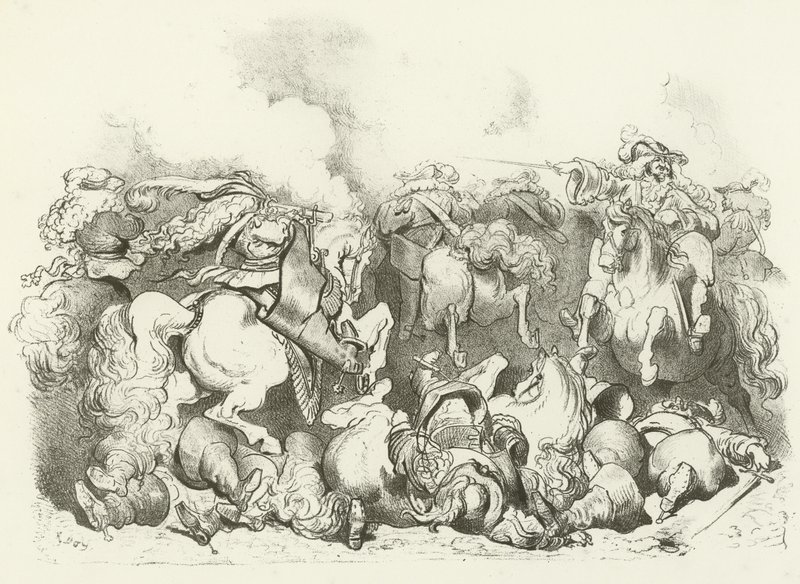 Charge de cavalerie légère sous le règne de Louis XIV - Gustave Dore