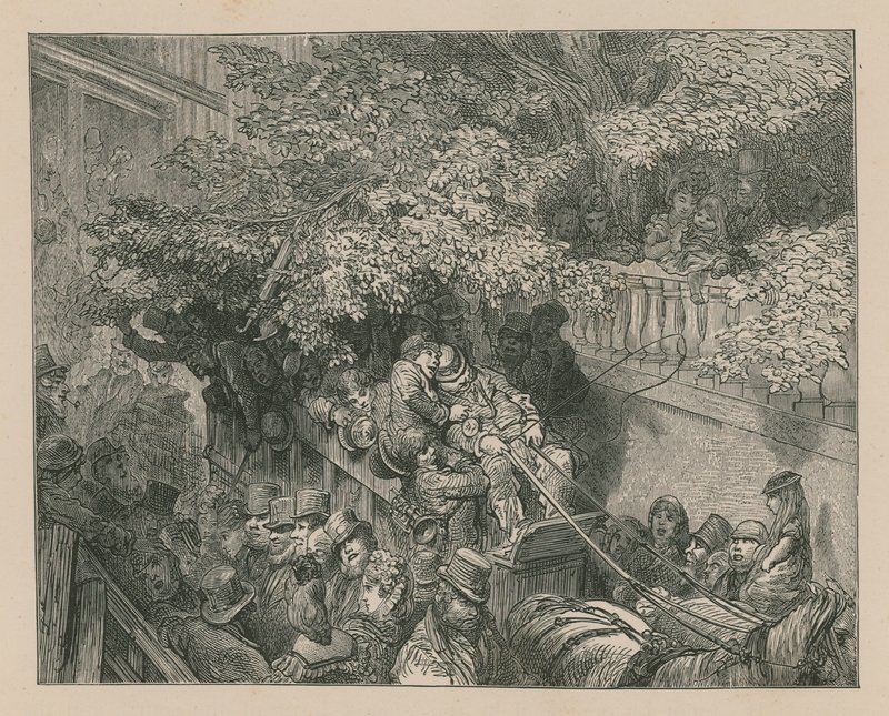 Un carrosse bondé - Gustave Dore