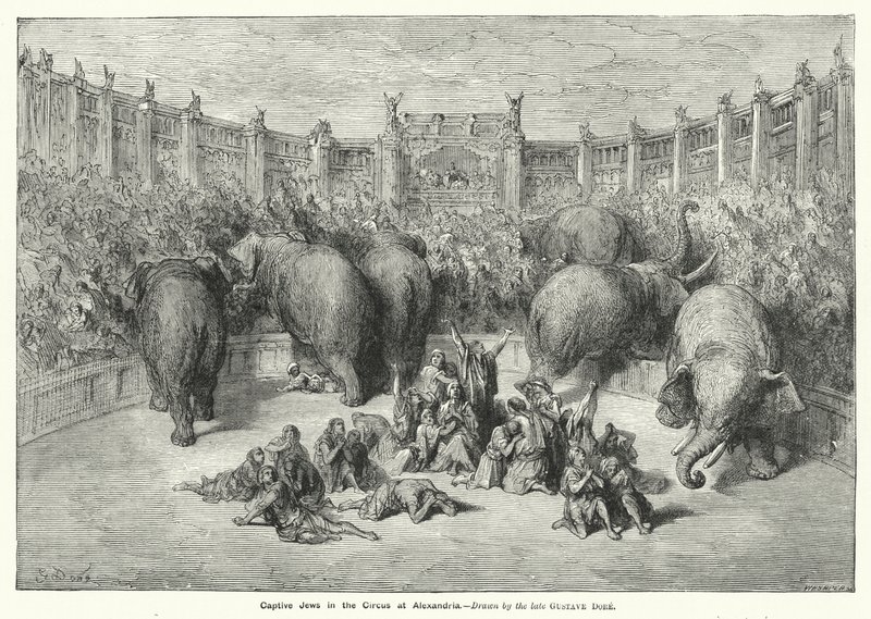 Juifs captifs dans le cirque d