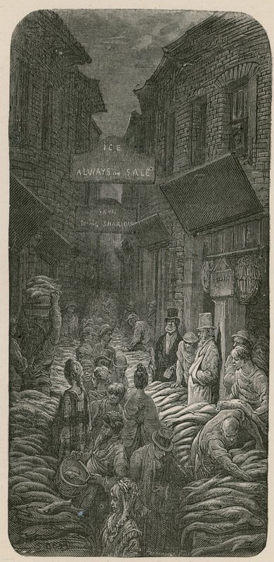 Dark Horse Lane, Billingsgate - Gustave Dore