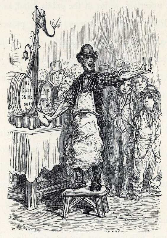 Vendeur de bière au gingembre dans les années 1870 - Gustave Dore