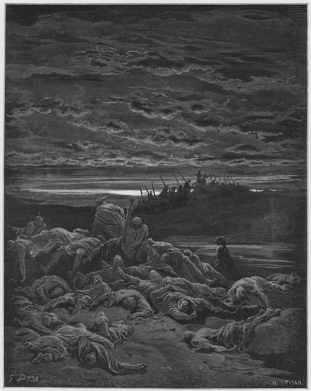 Gustave Doré Bible : Mort des fils de Jerubbaal - Gustave Dore