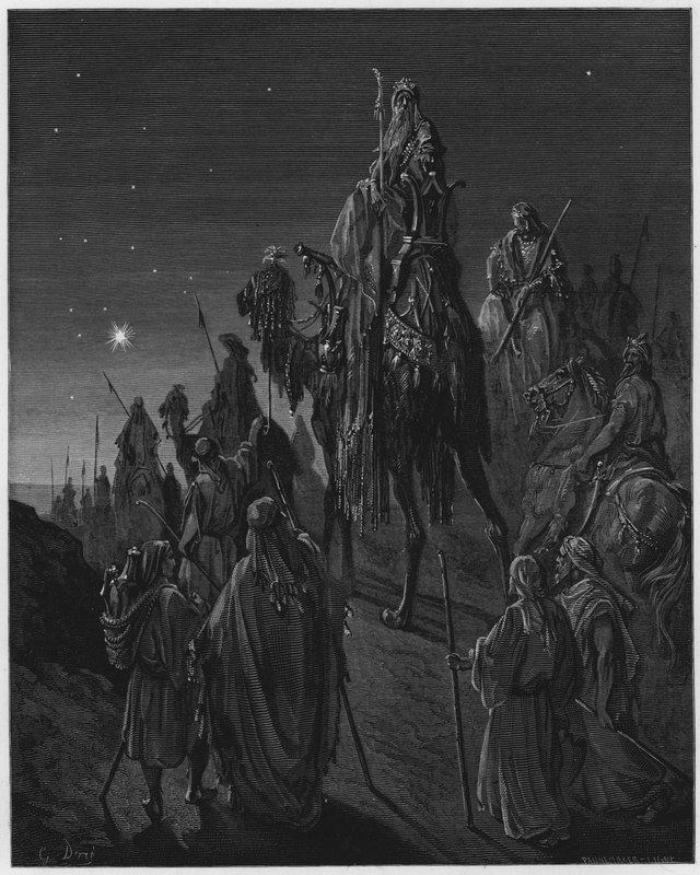 Gustave Doré Bible : Les mages guidés par l