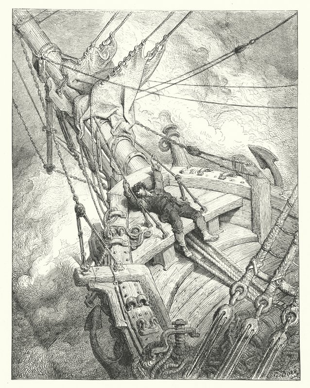 Illustration de Gustave Doré pour La Complainte du vieux marin de Coleridge - Gustave Dore