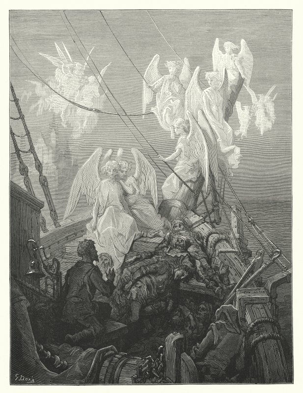 Illustration de Gustave Doré pour La Complainte du vieux marin de Coleridge - Gustave Dore