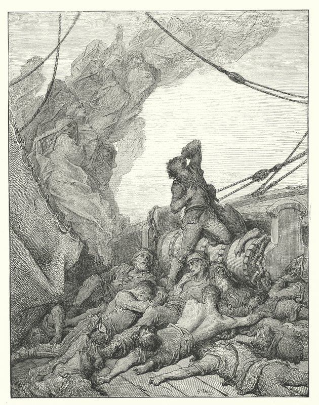 Illustration de Gustave Doré pour la Rime du vieux marin de Coleridge - Gustave Dore