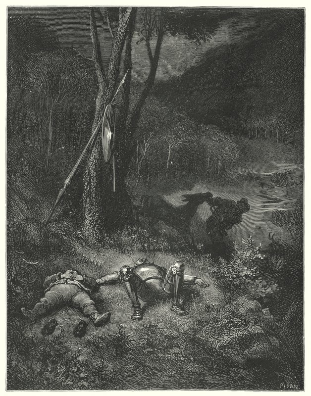 Don Quichotte de Gustave Doré : "Gines, qui était étranger à la gratitude et à l