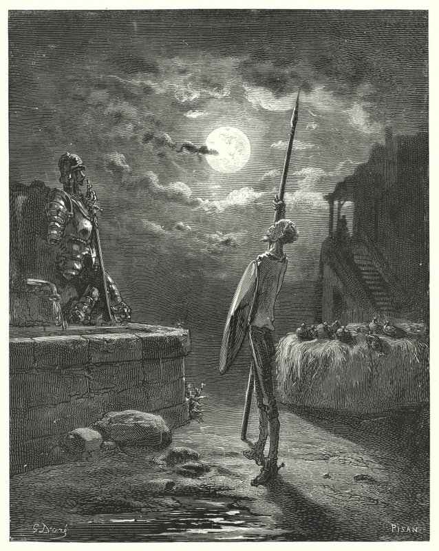Don Quichotte de Gustave Doré : "Il commença à se promener près de l