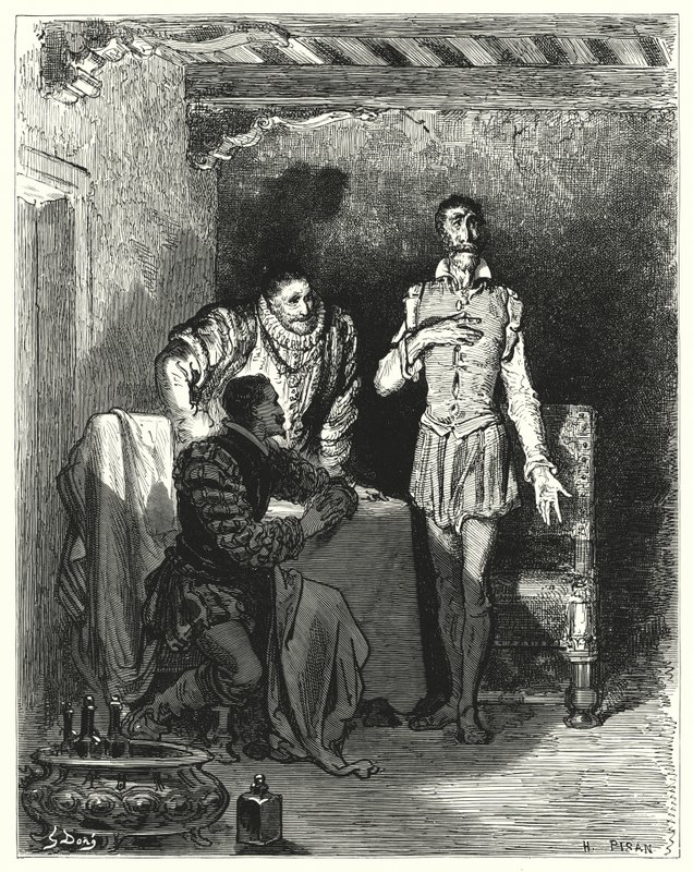 Don Quichotte de Gustave Doré: "Il raconta aux gentilshommes toute l