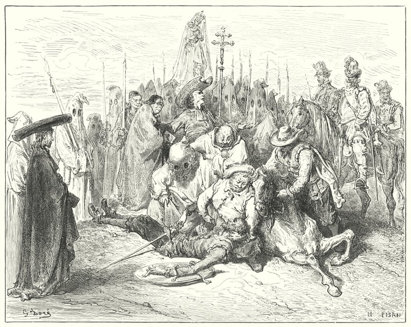 Don Quichotte de Gustave Doré : "Les accents lamentables de la voix de l