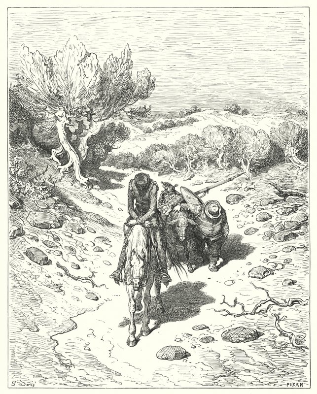 Ils ont passé ce jour-là, et quatre autres après, dans ce genre de discours (gravure) - Gustave Dore