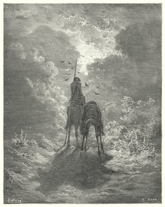 Don Quichotte de Gustave Doré : « Nous dormions aussi profondément que si nous avions quatre matelas de plumes sous nous » - Gustave Dore