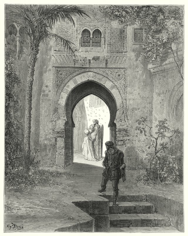 Don Quichotte de Gustave Doré : "Zoraida, montrant de l