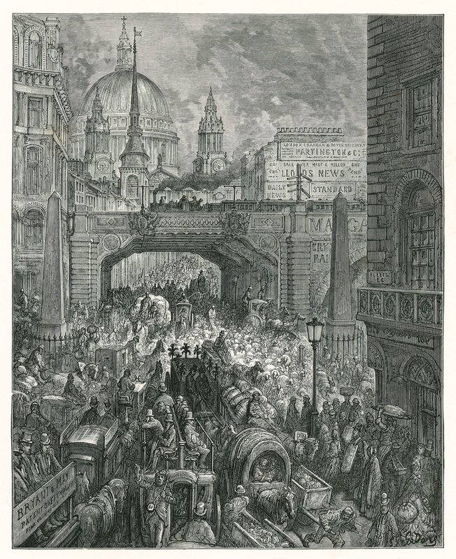 Ludgate Hill (gravure) - Gustave Dore