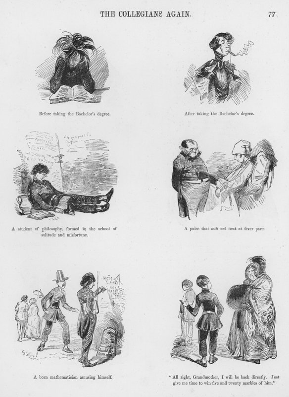 Esquisses humoristiques et grotesques par Gustave Doré (gravure) - Gustave Dore