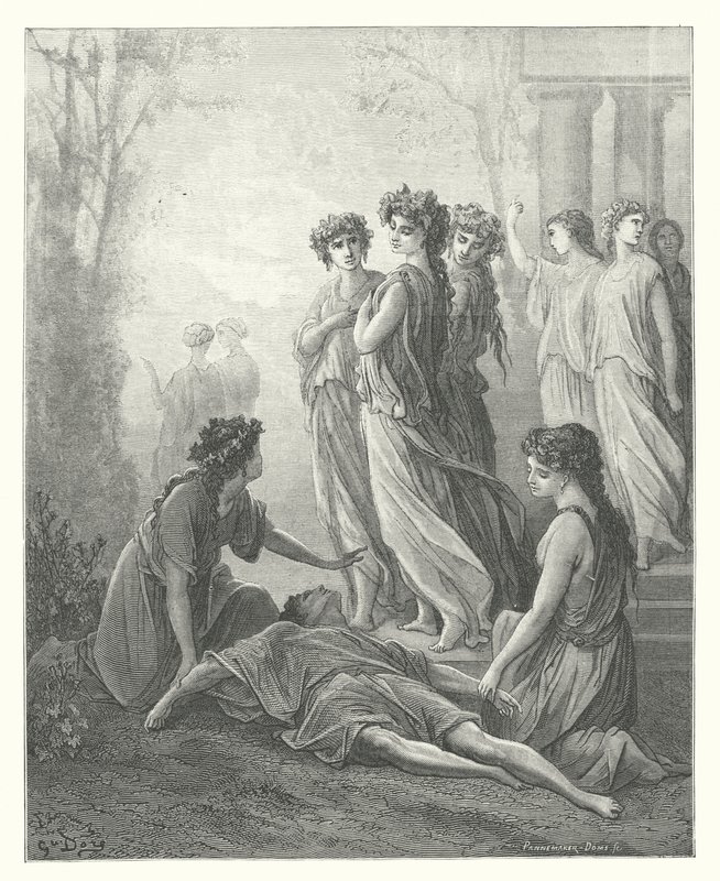 Les Fables de La Fontaine : Daphnis et Alcimadura - Gustave Dore