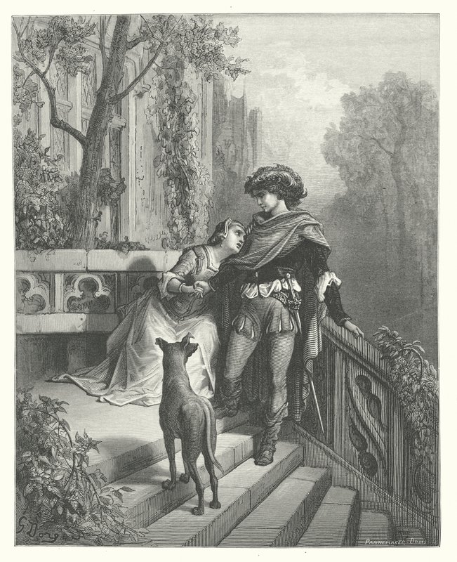 Les Fables de La Fontaine : Les Deux Pigeons - Gustave Dore