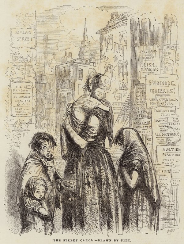 Le Chant de rue - Hablot Knight Browne