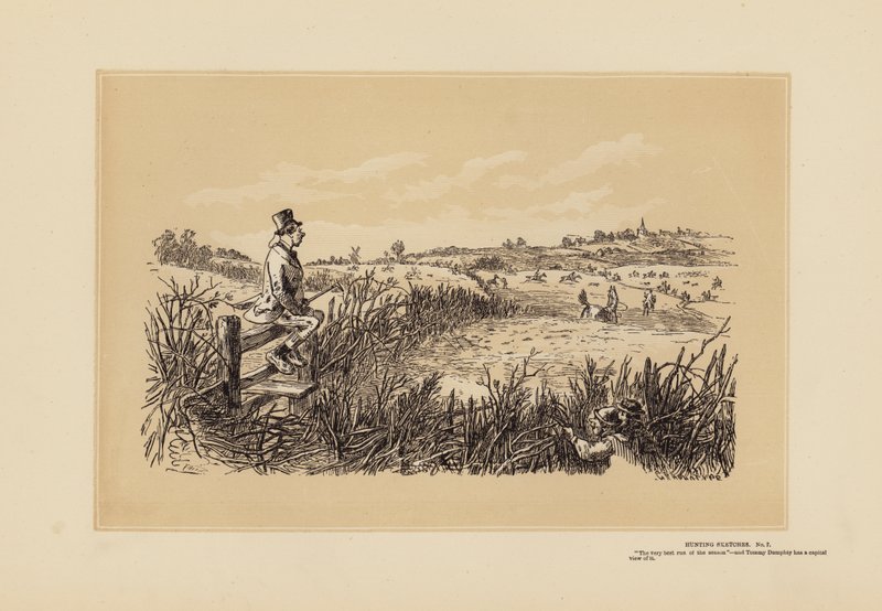 Croquis de chasse, n° 7, Tommy Dumpty - Hablot Knight (1815 92) Browne