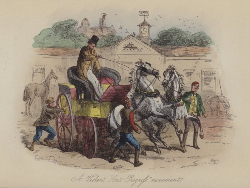 Illustration pour Lewis Arundel ou Le chemin de fer de la vie par Frank E Smedley (gravure en couleur) - after Hablot Knight Browne