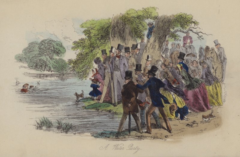 Illustration pour Lewis Arundel ou Le chemin de fer de la vie par Frank E Smedley (gravure en couleur) - after Hablot Knight Browne