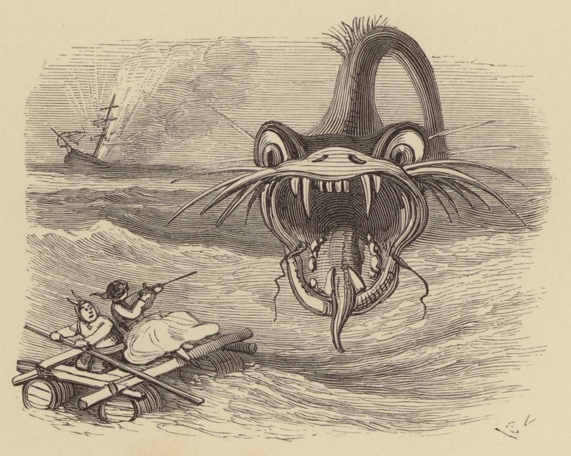 Serpent de mer en avant ! - Hablot Knight Browne