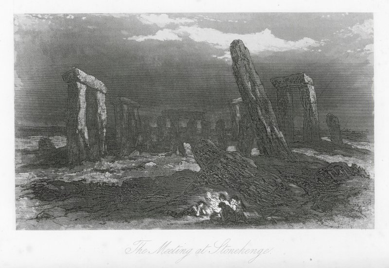 Rues de Londres : La rencontre à Stonehenge - Hablot Knight (1815 92) Browne