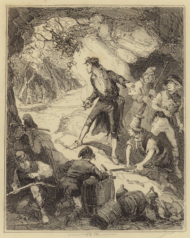 Découverte du capitaine Grant et de sa bande - Hablot Knight Browne