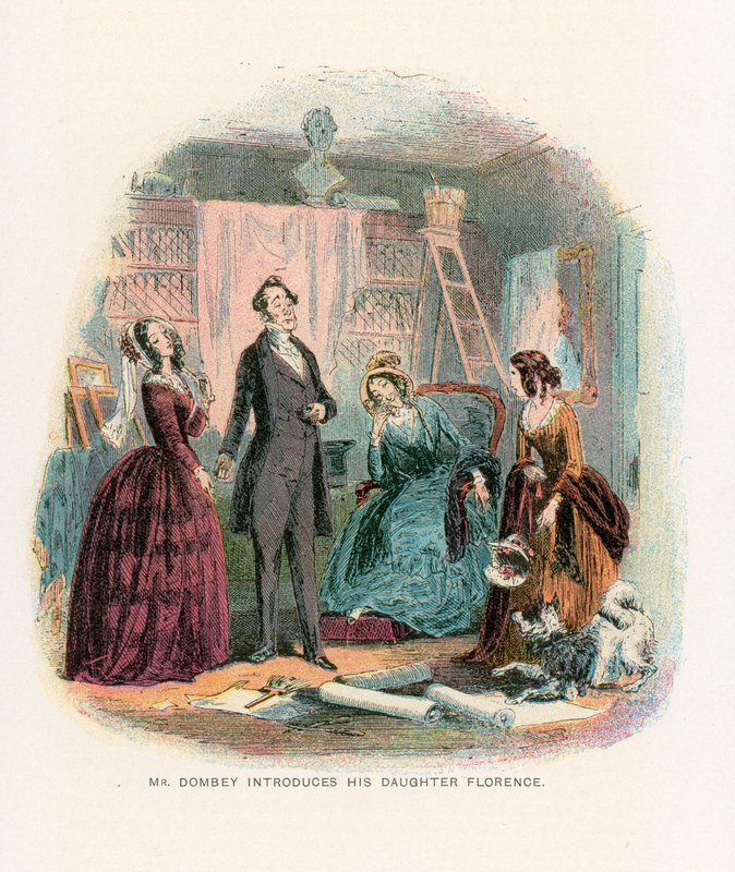 Illustration pour Dombey et Fils - Hablot Knight Browne
