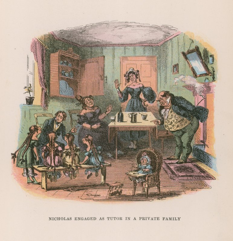 Illustration pour Nicholas Nickleby - Hablot Knight Browne
