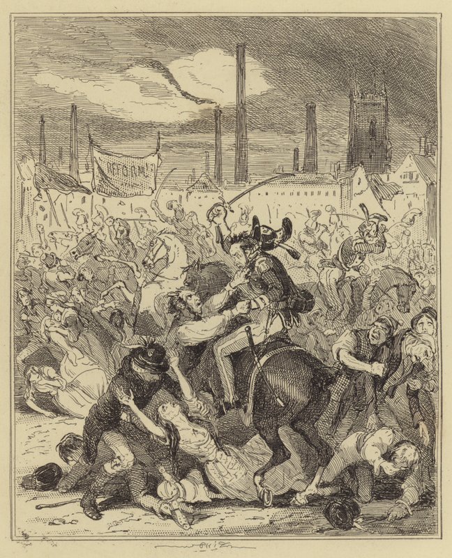 Massacre de Manchester - Hablot Knight Browne