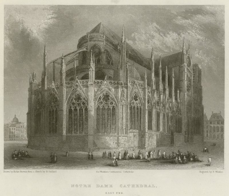Cathédrale Notre-Dame, extrémité est - Hablot Knight Browne