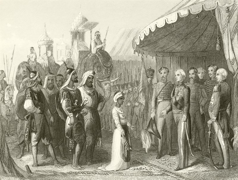 Soumission du Maharajah Dhuleep Singh à Sir Henry Hardinge - Hablot Knight Browne