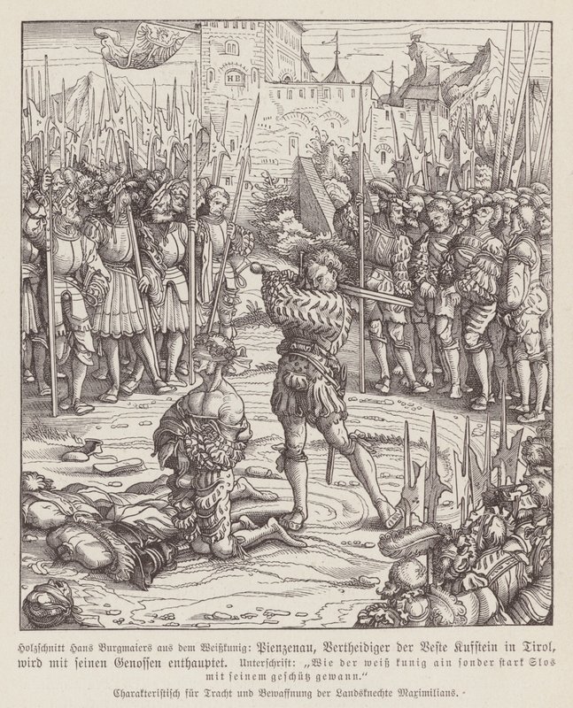 Exécution du gardien de Kufstein, Tyrol - Hans (after) Burgkmair