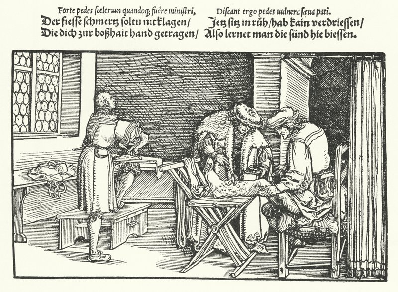 Ulcères ou plaies aux jambes - Hans (after) Burgkmair