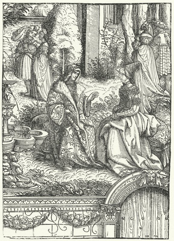 Maximilien Ier, empereur du Saint-Empire romain germanique, et sa femme Marie de Bourgogne - Hans (after) Burgkmair