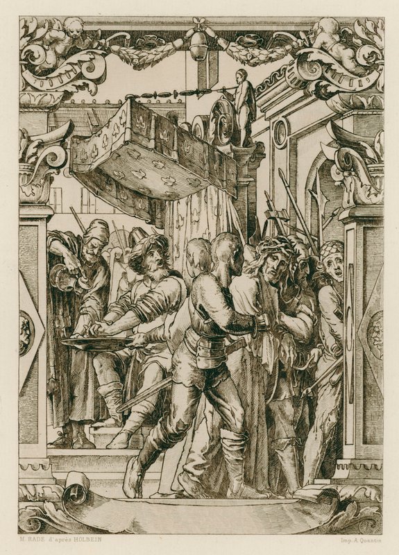 Jésus-Christ, Pilate se lavant les mains - Hans (after) Holbein the Younger