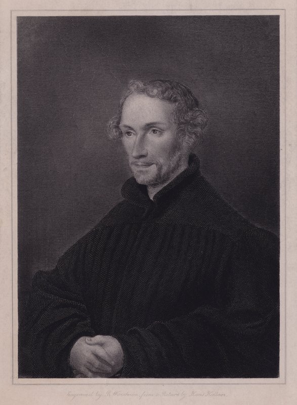 Philipp Melanchthon, réformateur protestant allemand et collaborateur de Martin Luther (gravure) - Hans (after) Holbein the Younger