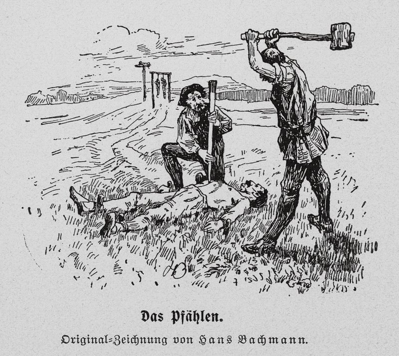 Exécution par empalement - Hans Bachmann