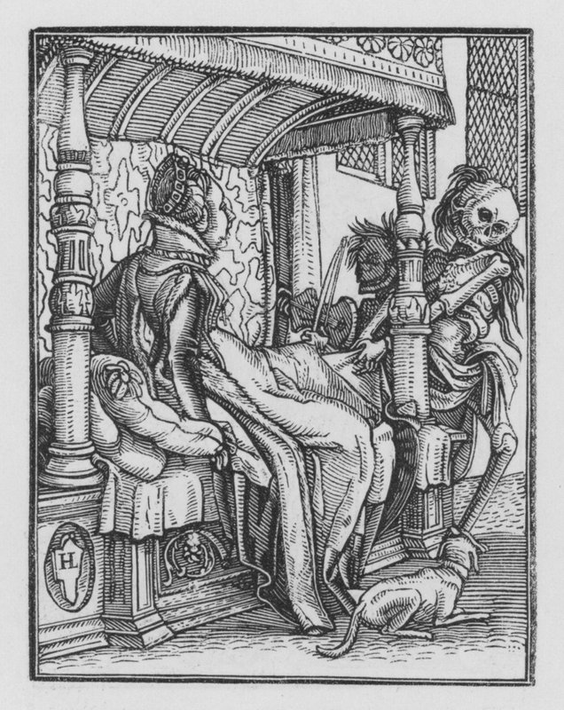 La Danse Macabre de Holbein : La Duchesse - Hans Holbein der Jüngere