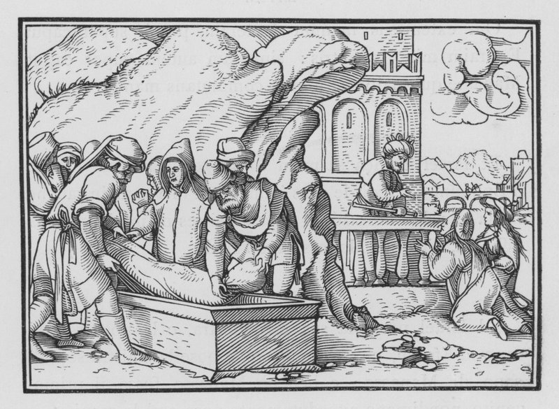 La mort de Joseph, Genèse L, 26 - Hans Holbein der Jüngere