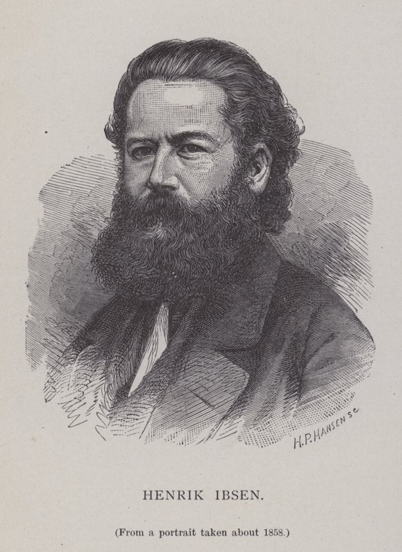 Henrik Ibsen, dramaturge, metteur en scène et poète norvégien - Hans Peter Hansen